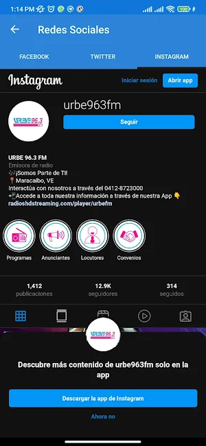 URBE 96.3 FM Screenshot 2