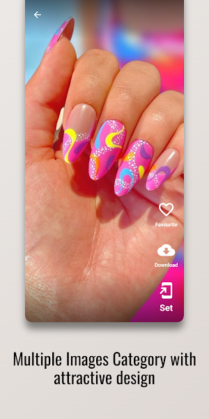 Retro Splash Nail Art Design Screenshot 1