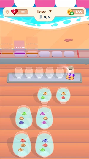 Fish in the bowl - sort puzzle Screenshot 1