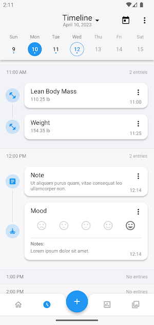 OmniLog: Weight & Body Tracker Screenshot 2