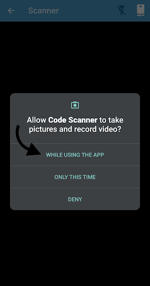 Barcode scanner Screenshot 2