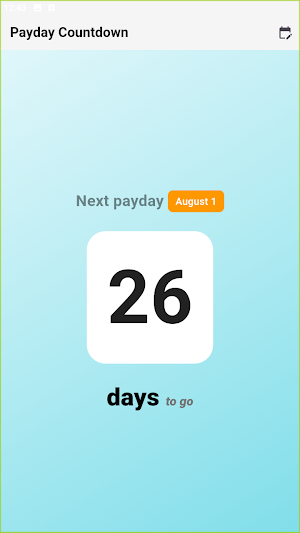 Payday Countdown Screenshot 1