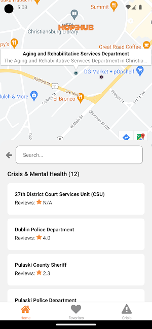 HopeHub Screenshot 2