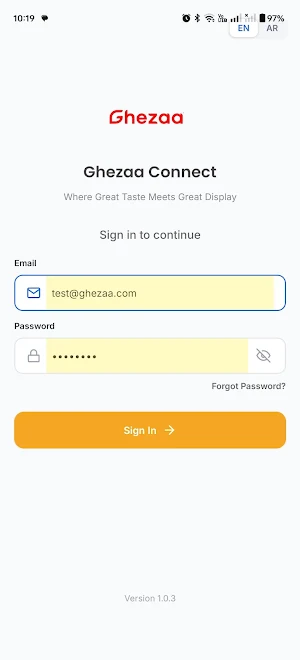 Ghezaa Connect Screenshot 1