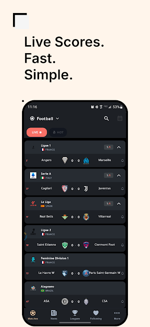 SportsMap – Live Scores & News Screenshot 0