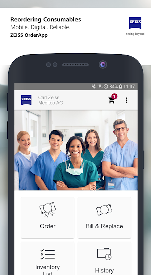 ZEISS OrderApp Screenshot 0