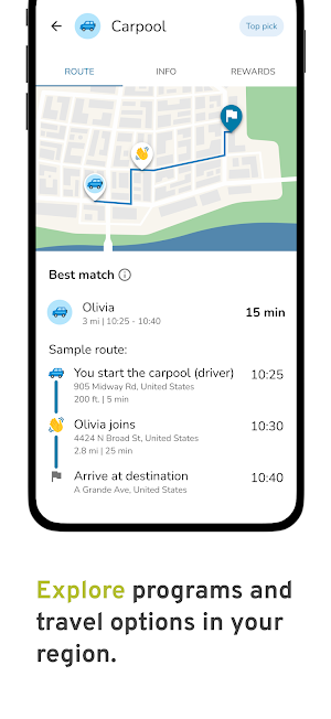 LogMyCommute Screenshot 2