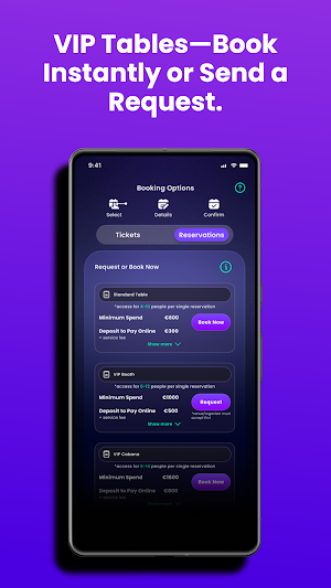 XO: Nightlife Tickets & Tables Screenshot 2
