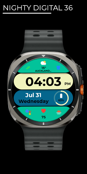 Nighty Digital 36 - watch face Screenshot 0