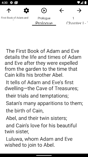 Book of Adam and Eve Screenshot 1