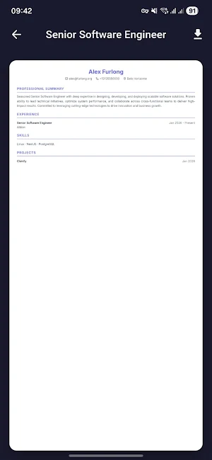 CVnify Screenshot 3