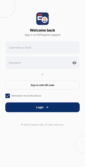 ERPExperts Support Screenshot 0