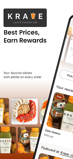 KRAVE Juice Bar Screenshot 0