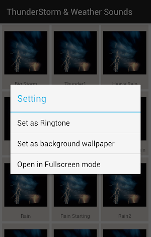 Weather Sounds Screenshot 2