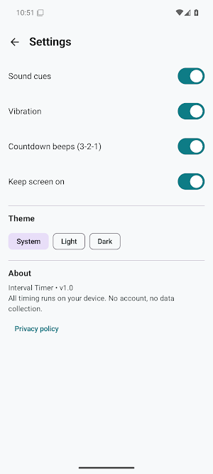 Interval Timer - HIIT Tabata Screenshot 3