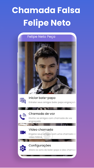 Felipe Neto Fake Call, Chat Screenshot 0