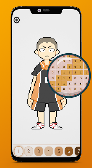 Color By Number Haikyu Screenshot 3