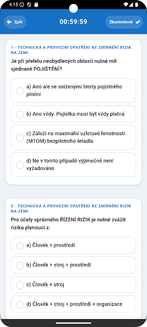 Test Drony A1-A3 - UAS Open Screenshot 2