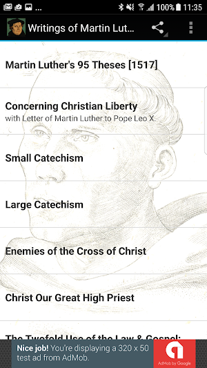 Writings of Martin Luther Screenshot 0