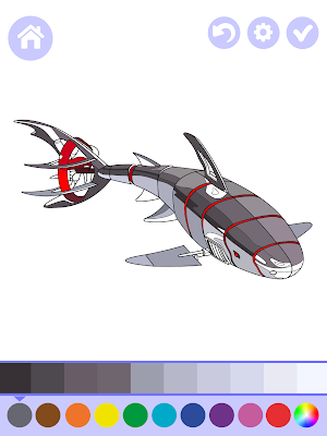 Robotic Animals Coloring Book Screenshot 1