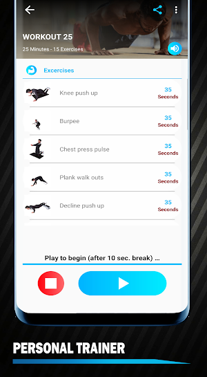 Push Ups Workout - Push up Challenge Screenshot 1