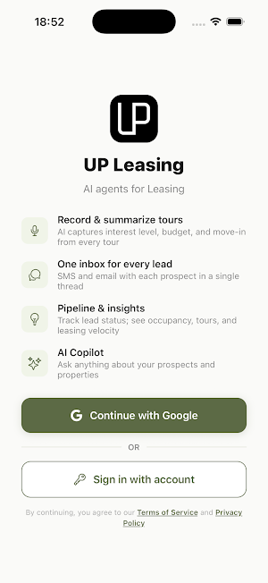 UP Leasing Screenshot 0
