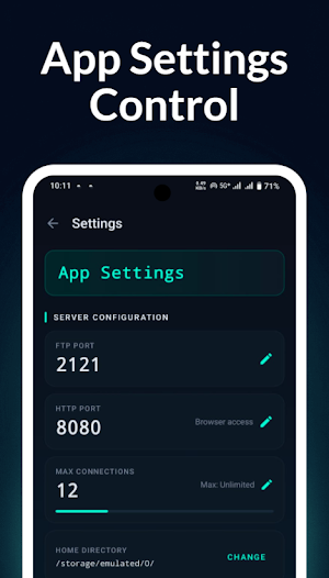 WiFi FTP Server Pro Screenshot 1