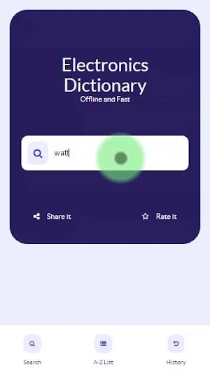 Fast Electronics Dictionary Screenshot 0