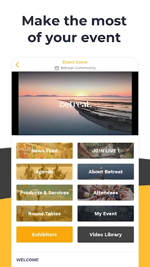 Betreat - Creative Events Screenshot 1