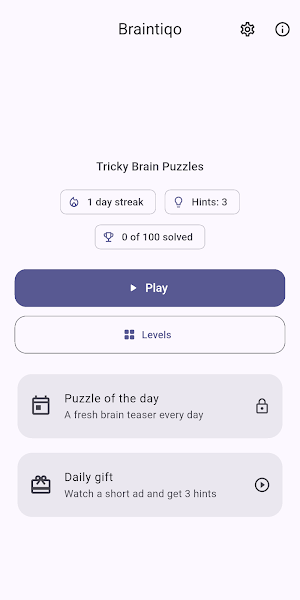 Braintiqo: Brain Puzzles Screenshot 0