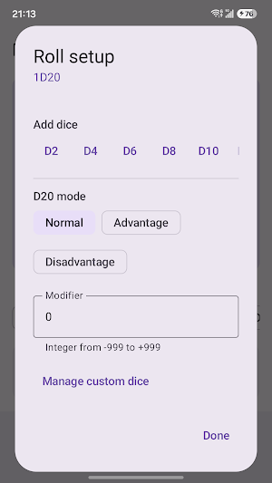DiceForge: RPG Dice Screenshot 1