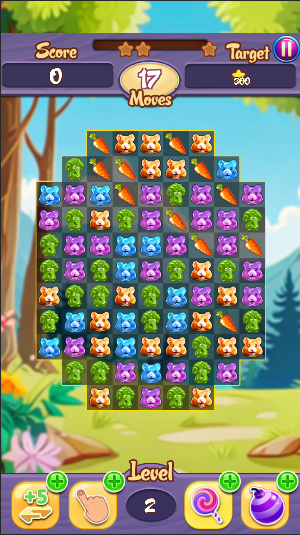 Jelly Hamster Garden Combos Screenshot 0