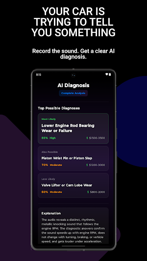DriveVerse: AI Car Diagnostics Screenshot 1