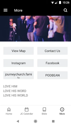 The JC App Screenshot 2