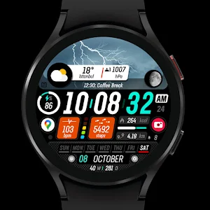 Sharper Clock - Watch Face Screenshot 3