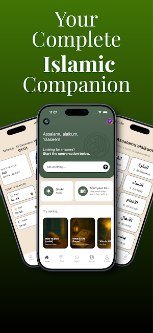 Ilm Quran: Prayer Times & AI Screenshot 0