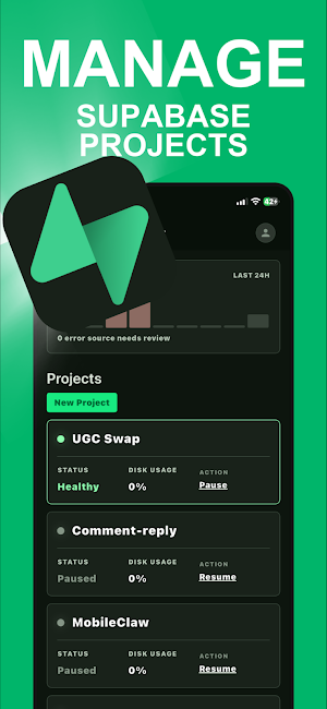 Supabase Manager - SupaDash Screenshot 0