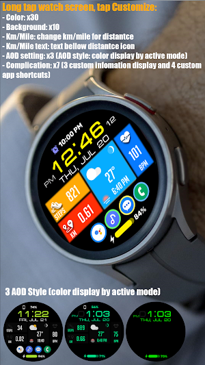 Tiles Window Watch Face NTV556 Screenshot 0