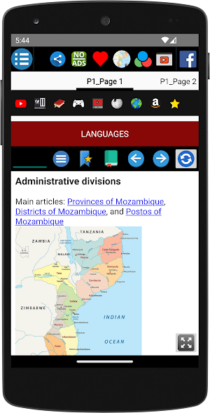Map of Mozambique Screenshot 1