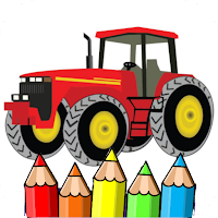 tractor coloring page