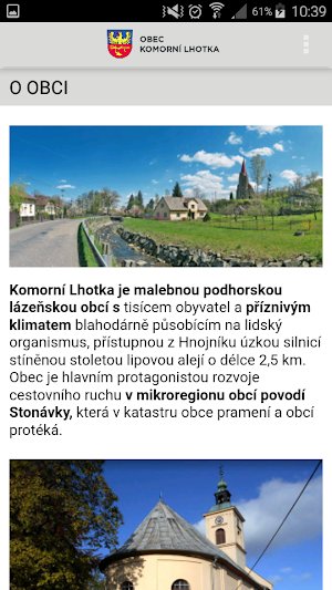 Obec Komorní Lhotka Screenshot 1