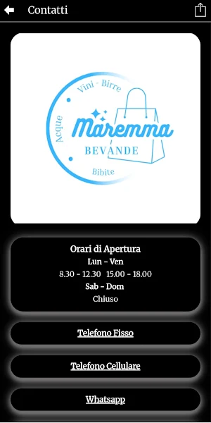 MAREMMA BEVANDE STORE Screenshot 0