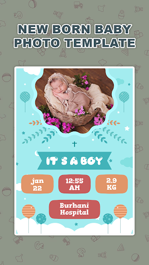 NewBorn Baby Photo Template Screenshot 0