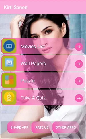 Kriti Sanon - Wallpapers HD,Movies ,Puzzle,Quiz Screenshot 0