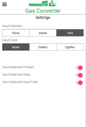 Gas Converter Screenshot 1