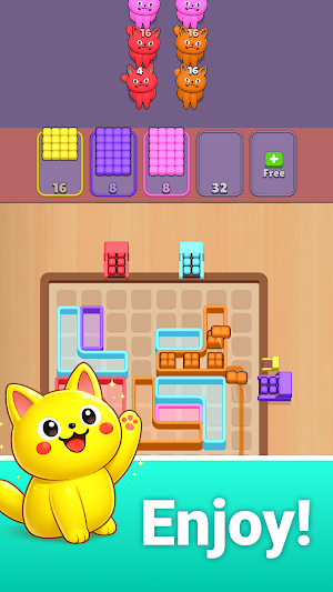 Hungry Kitty: Puzzle Screenshot 1