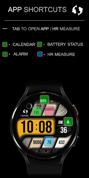 Modern Digital Watch Face IN21 Screenshot 3