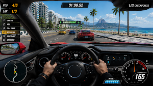 3D Endless Car Racing Game Screenshot 1