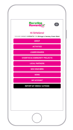 St Helens Recycling Rewards Screenshot 0