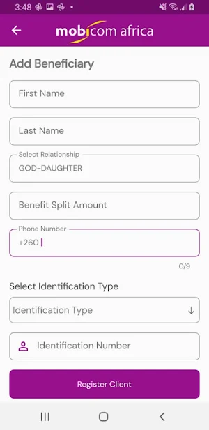Mobicom Insurance Agents Screenshot 2